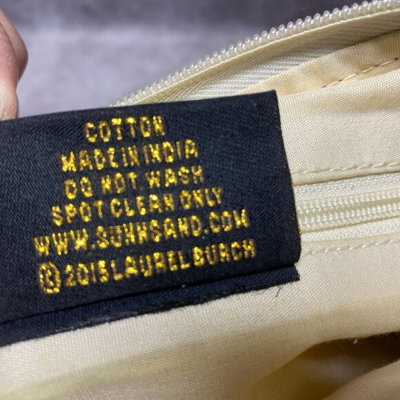 Laurel Burch Crossbody Cotton Canvas 13" Animal Print Bag Purse Horses - Picture 4 of 8